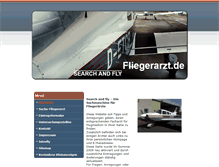Tablet Screenshot of fliegerarzt.transina-server.de